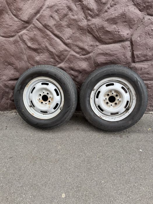 Сталеві диски R13 + літня резина 175/70 R13 — майже нова, готовий комплект - Ціна за 2 колеса
