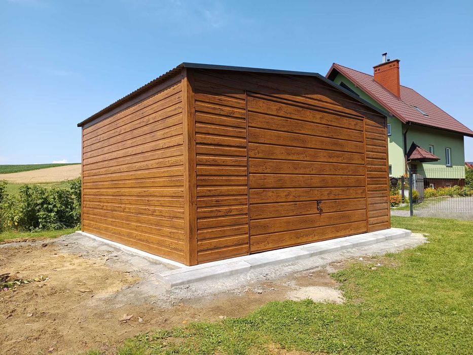 Garaż blaszany 4*5 garaż blaszak garaże profil poziom 5*7 6*6 Rus-Stal