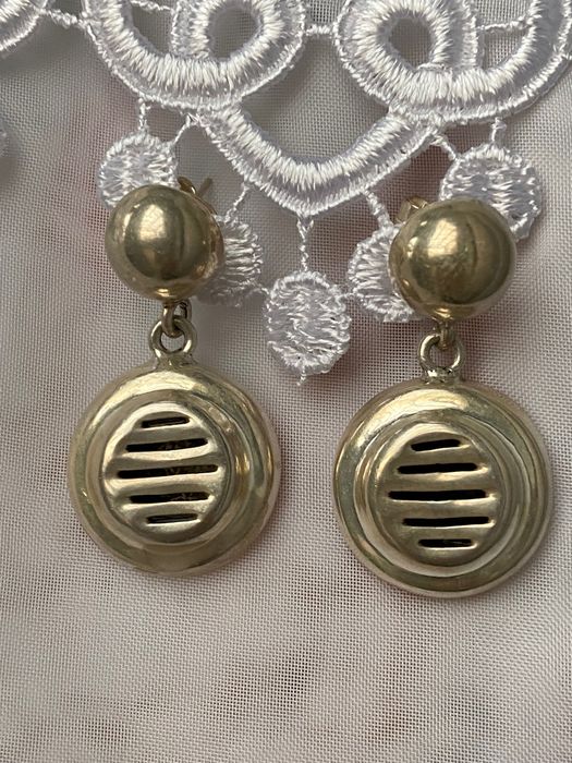 Srebrne kolczyki wiszące