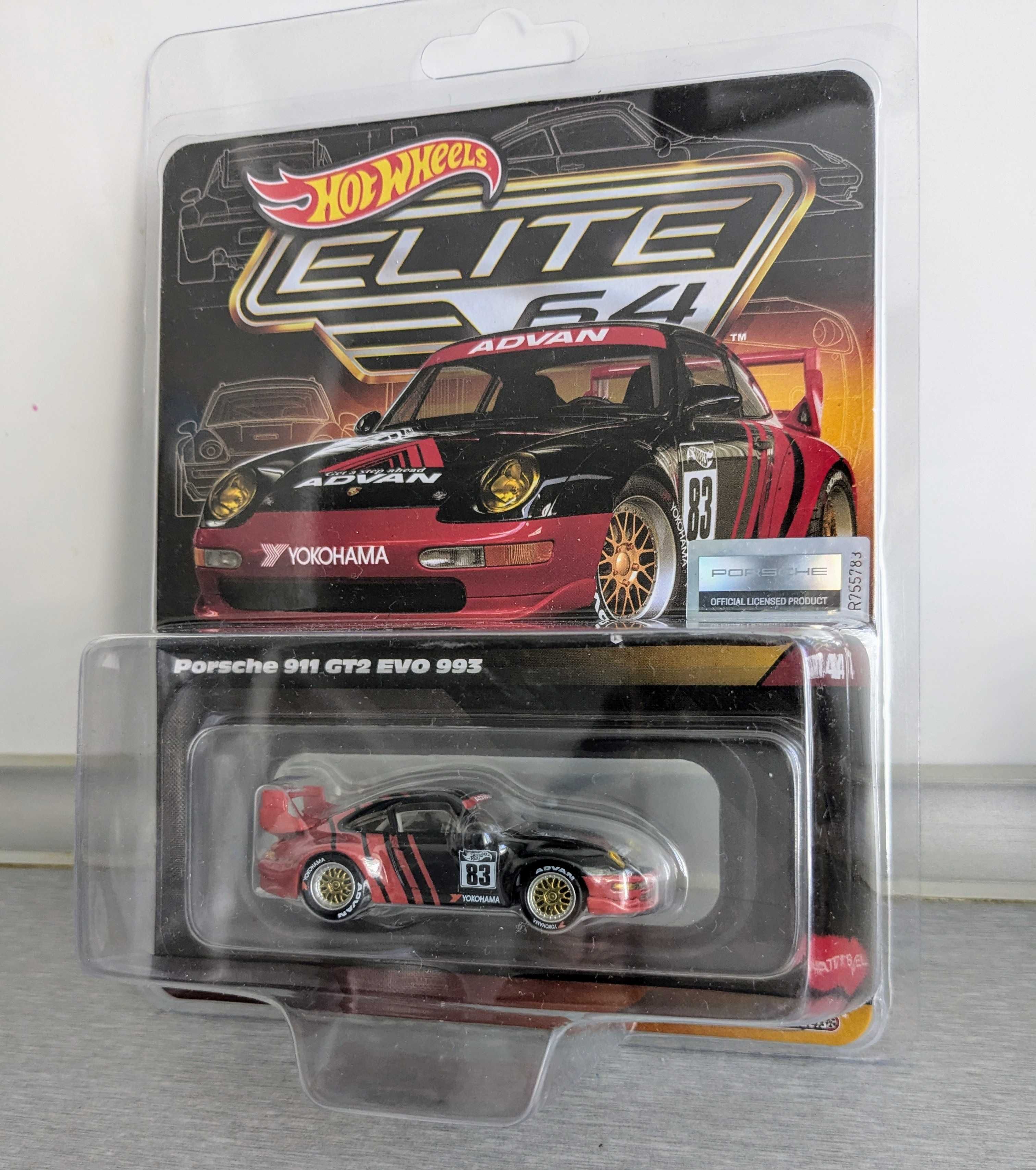 Porsche 911 GT2 EVO 993 Elite 64 Advan Hot Wheels Mattel
