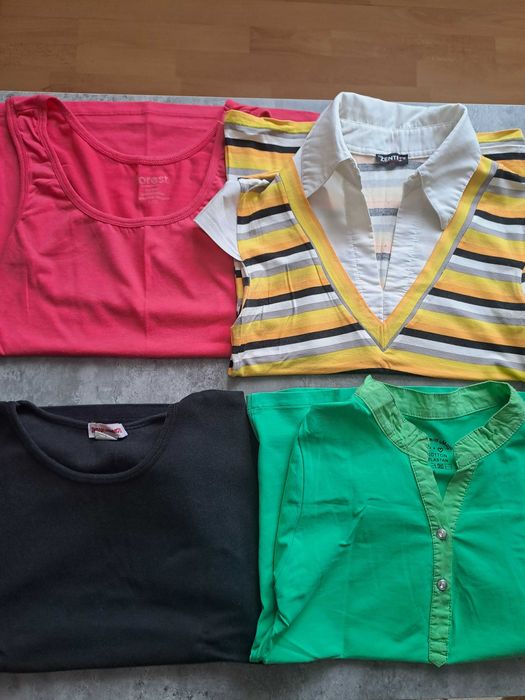 Paczka z ubraniami i buty