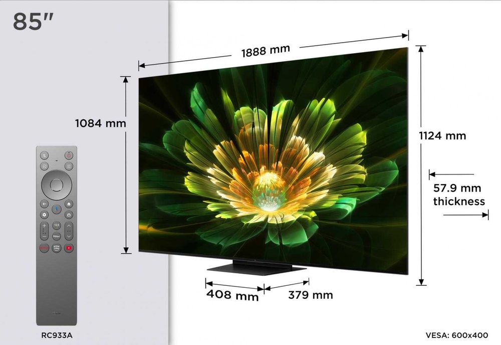 Телевізор TCL 85C7K 4K QD-міні LED Google TV