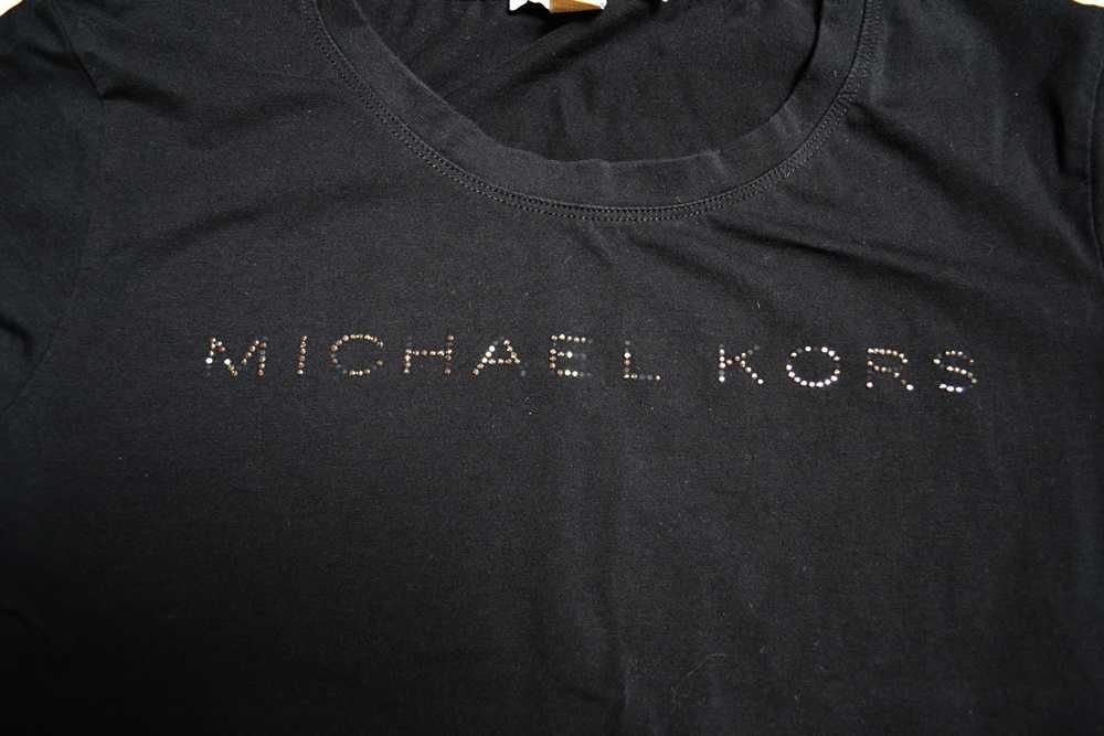 Michael Kors koszulka Czarna M bluzka cyrkonie