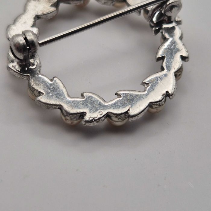 Broszka stara srebro