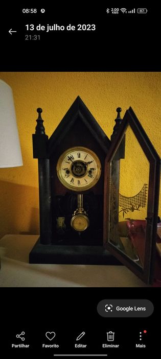 Relógio de capela, estilo gótico - sec XIX