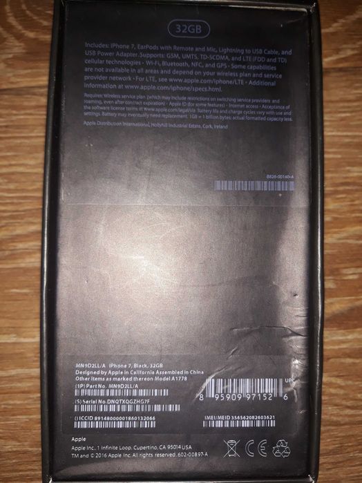Iphone 7 black 32 Gb