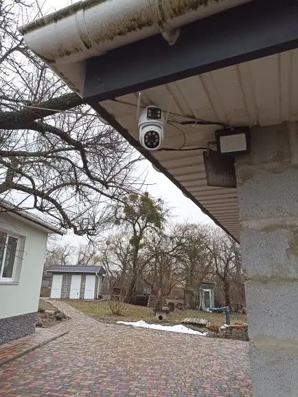 Подвійна ПОТУЖНА камера A9Q ICsee 8MP 4K PTZ WIFI відеокамера