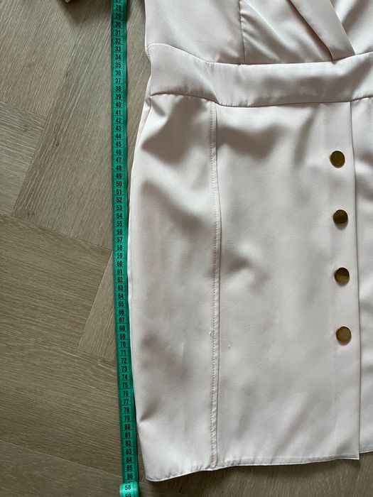 Sukienka elegancka pudrowy róż