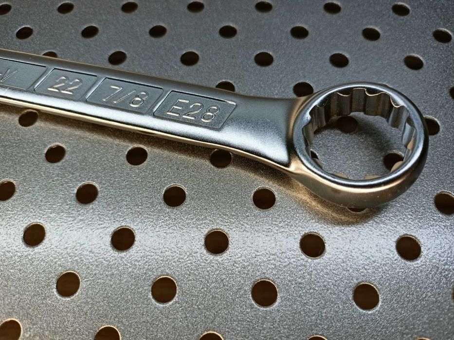 Klucz 22mm 7/8" E28 płasko-oczkowy Cr-V HONIDRIVE HONITON H2022 22mm