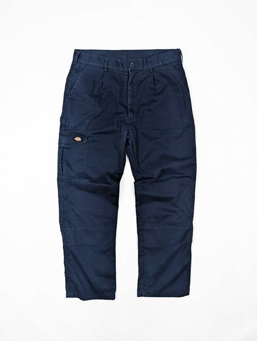 Dickies granatowe spodnie 34 L logo
