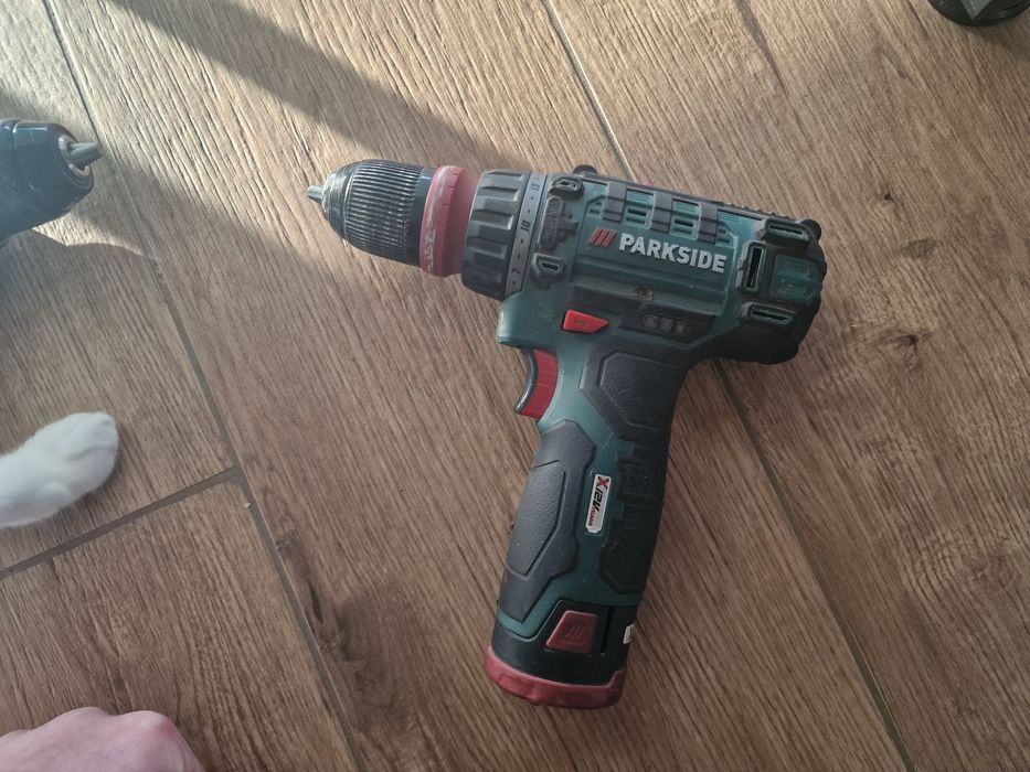 2x wkretarka parkside i akumulator 2ah uszkodzone