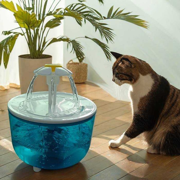 Fonte de agua gatos cão bebedouro com filtro alimentador USB NOVO