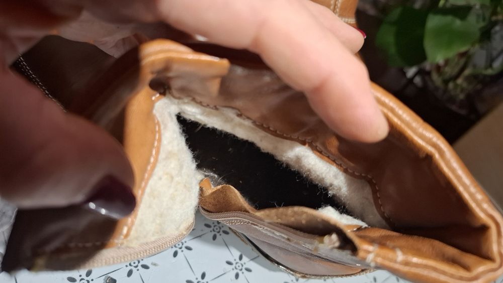 Ciepłe botki naturalna skóra, kauczuk na chore nogi r.37