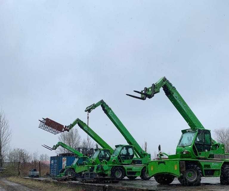 Ładowarka teleskopowa wynajem usługi rozładunek Merlo Manitou zwyżka