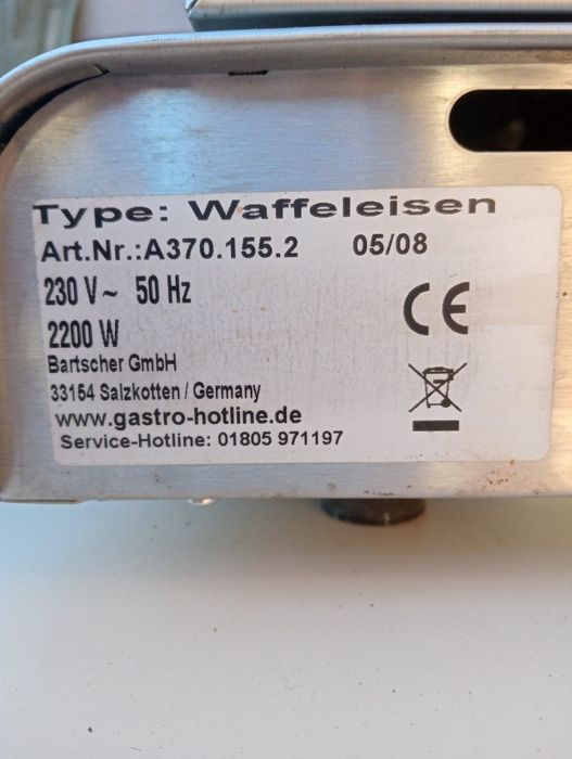 Вафельница Bartscher оригинал , новая