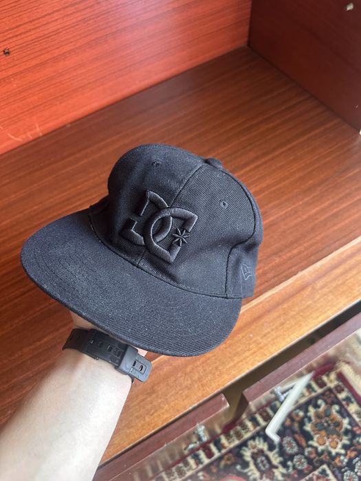 Кепка New Era 59Fifty, DC Shoes, Blackout, Y2K, Skate, Fitted cap 7 1/8.