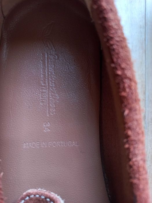 Mocassins em camurça - nr 34