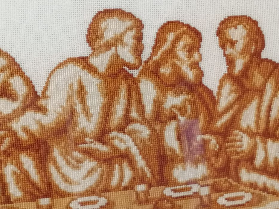 Ostatnia wieczerza haft krzyżykowy