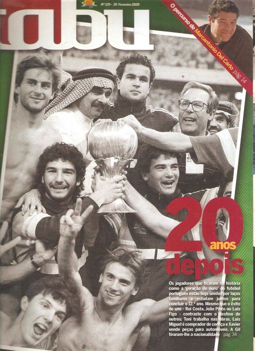 geração de ouro do futebol português 2009 vinte anos em revista