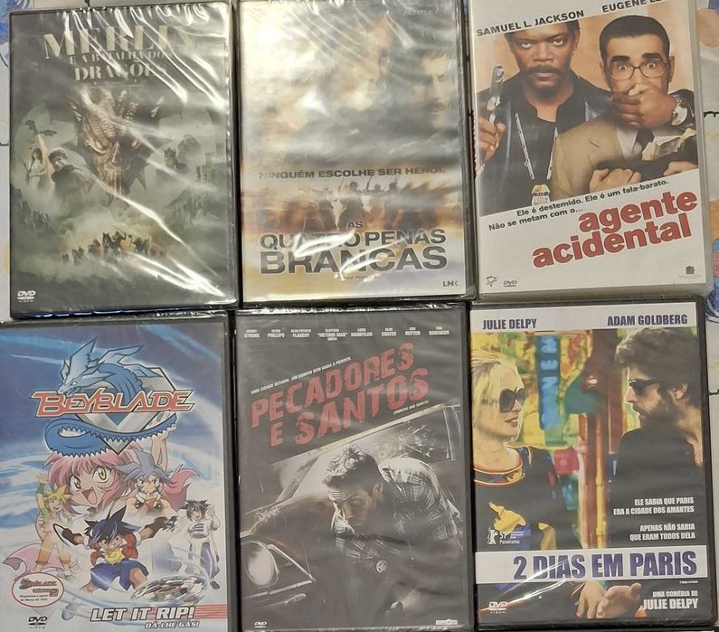 Filmes DVDs - novos e selados (O valor indicado é por 1 DVD)