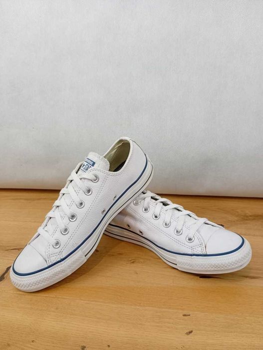 CONVERSE All Star White Leather Ox Lo, trampki, rozmiar 39