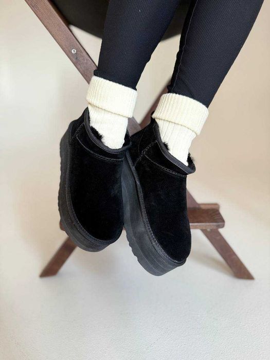 Уггі Ugg Ultra Mini Platform XL Black (36-41)