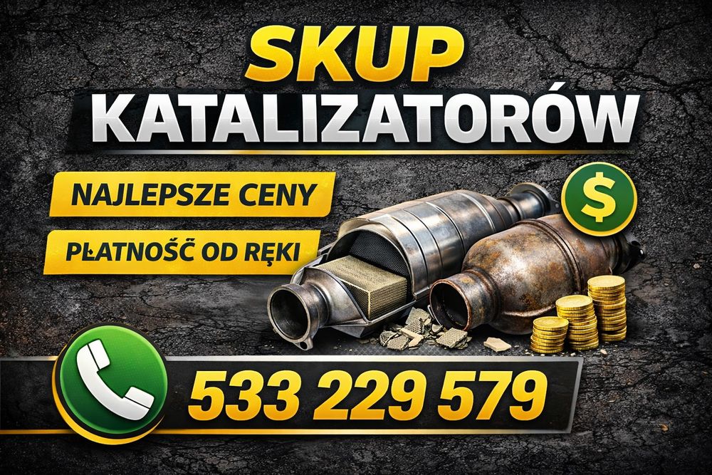 Skup katalizatorów! Gotówka od ręki! Brodnica  Zbiczno  Pląchoty Jajkowo