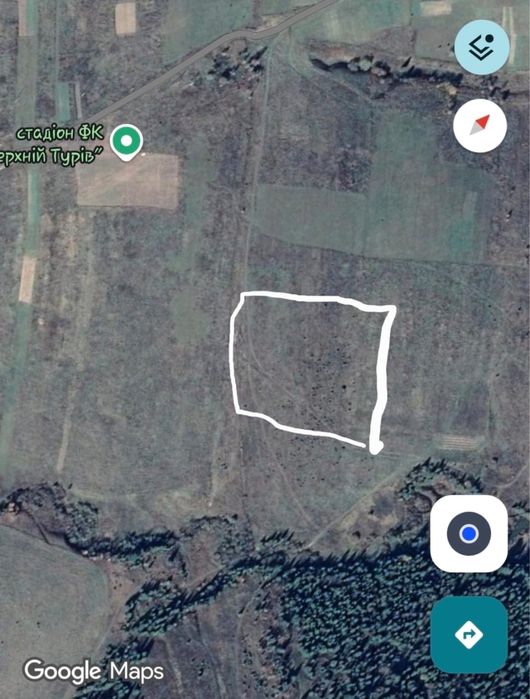 Продаж ділянки у с.Верхній Турів (94 сот.) БЕЗ КОМІСІЇ.