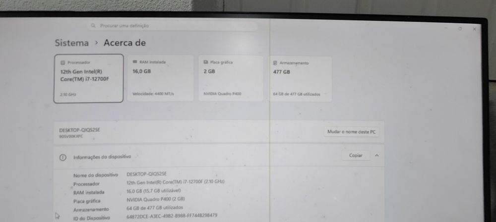PC Gaming Lenovo  i7 12700
