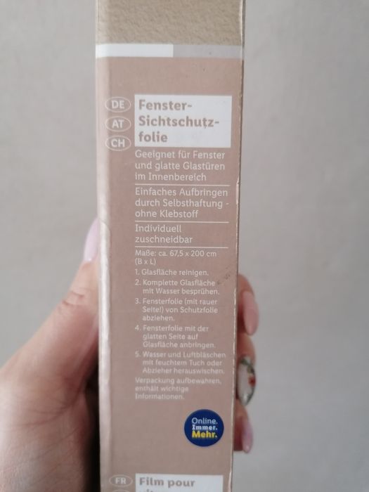 Folia ozdobna na szybę