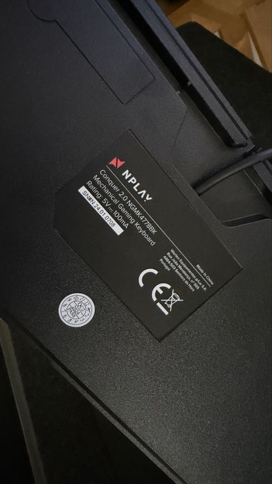 Teclado Gaming NPLAY Conquer 2.0 (Mecânico - Português - Preto)