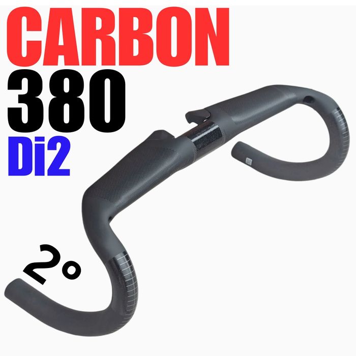 Carbon! VITCHEY 380 mm kierownica carbonowa gravel baranek szosowa 38