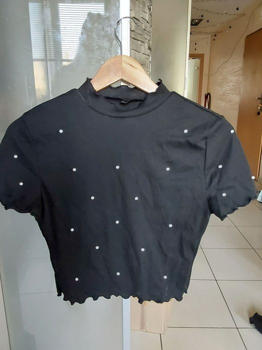 Czarny top damski