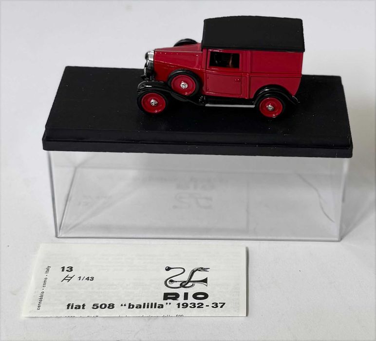 RIO13_FIAT 508 “Balilla” 1932-1937. Escala 1/43. Made in Italy. Como novo.