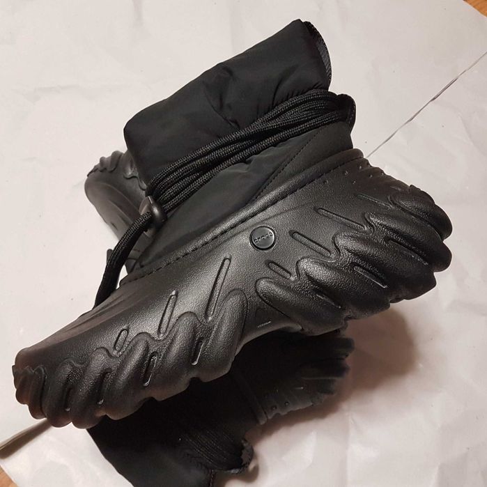 crocs echo boot termiczne buty zimowe śniegowce 41/42 black/black