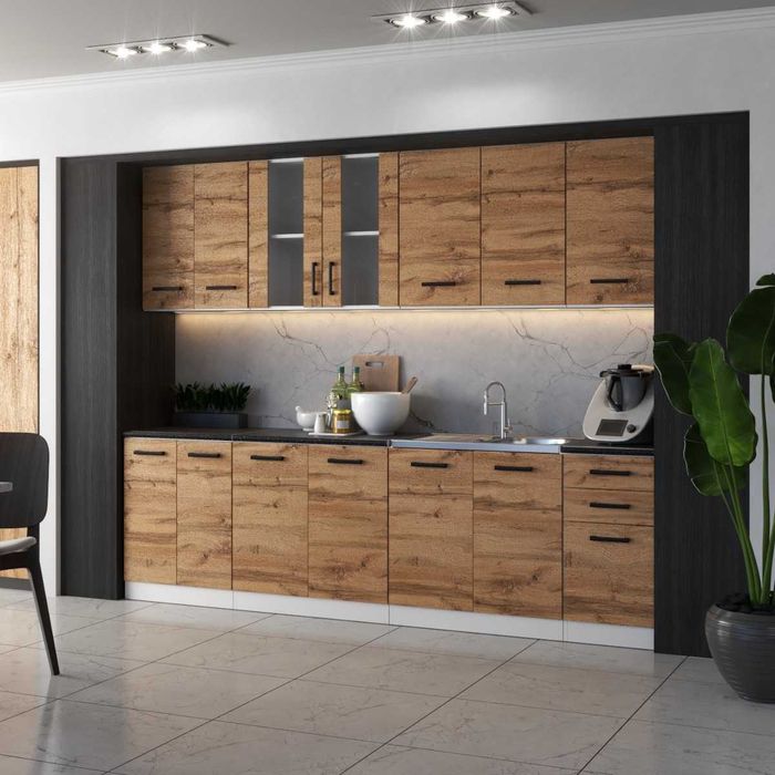 Meble Kuchenne Jowita 2.6m Zestaw Kuchenny Nowoczesny Modułowy Wotan