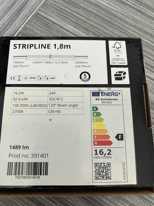 Taśma ledowa stripline 9w