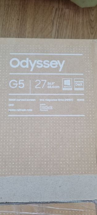 Монітор Samsung Odyssey G5, 27 діагональ