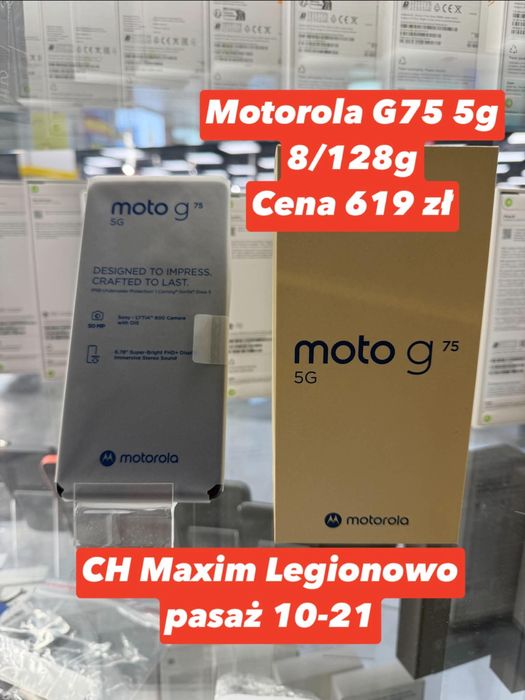 Motorola G75 5g 8/128gb CH Maxim Legionowo pasaż