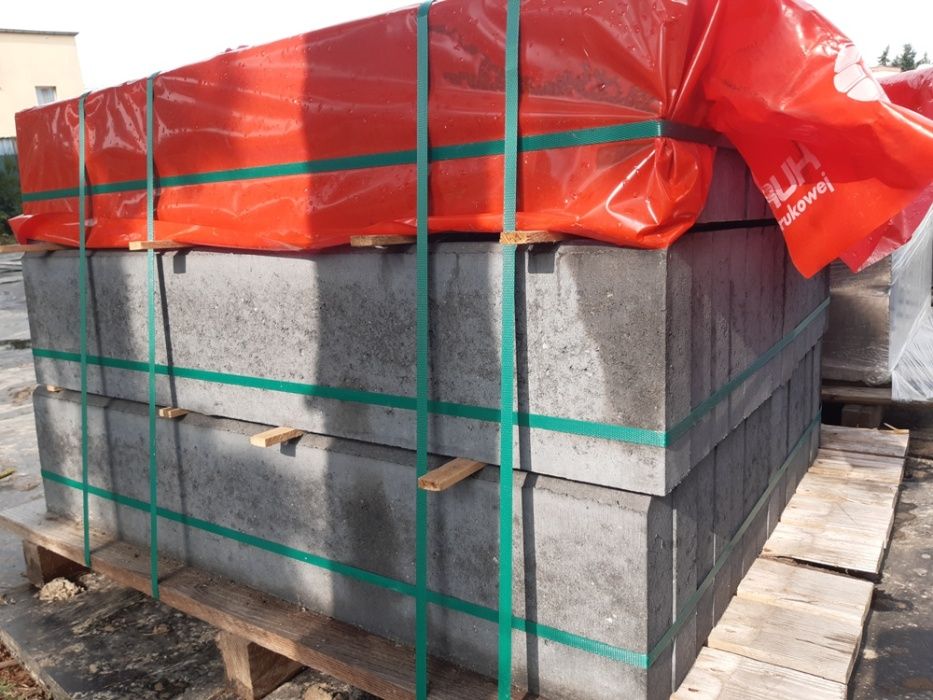 obrzeże betonowe szare