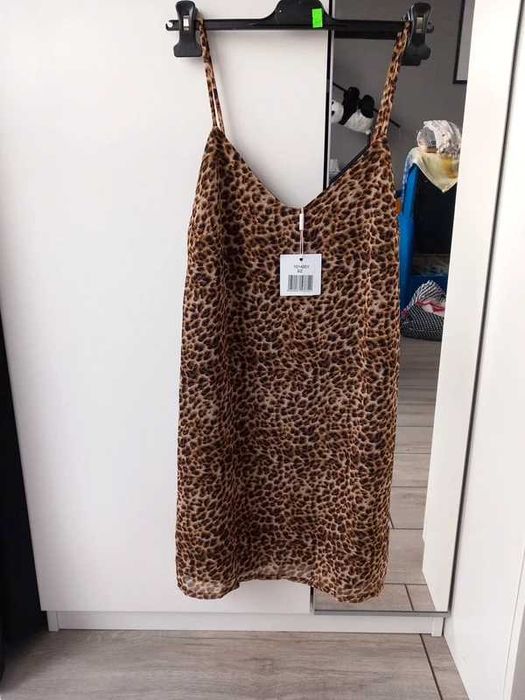 Krótka sukienka 32 panterka tunika