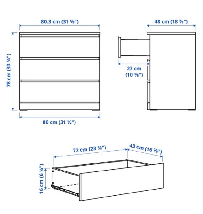 Cómoda(s) MALM IKEA
