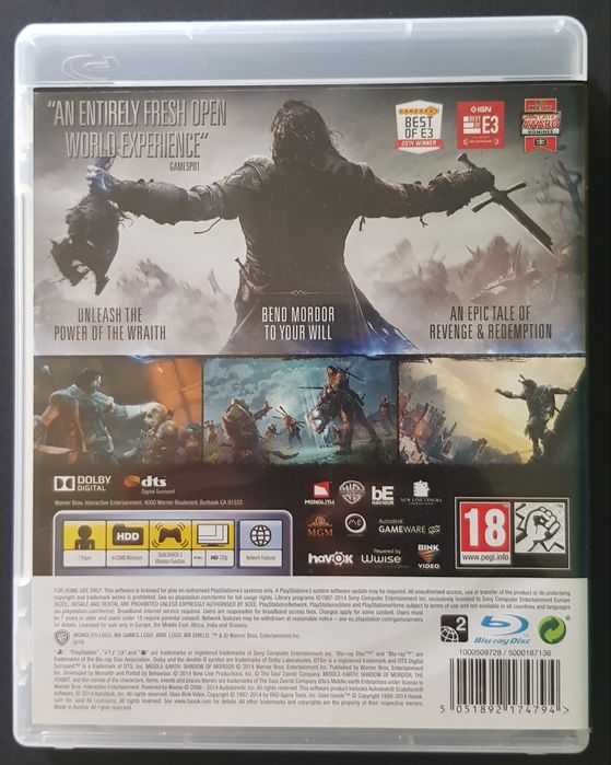 Shadow Of Mordor [PS3]