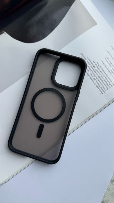 Чохол для iPhone Black Matte with MagSafe 15promax