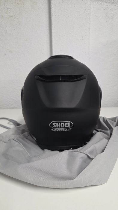 Capacete modular Shoei Neotec II + intercomunicador Sena SLR2 com viseira suplente espelhada