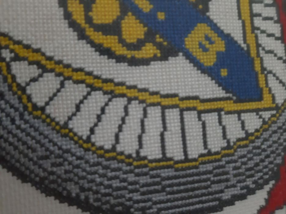 Quadro Benfica em ponto cruz