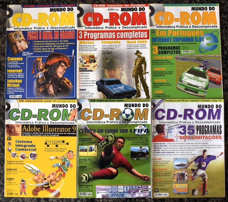 Revistas Mundo do CD-ROM e CD-ROM Fácil
