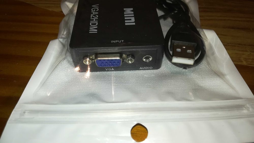 Conversor VGA para HDMI - Novo e Lacrado
