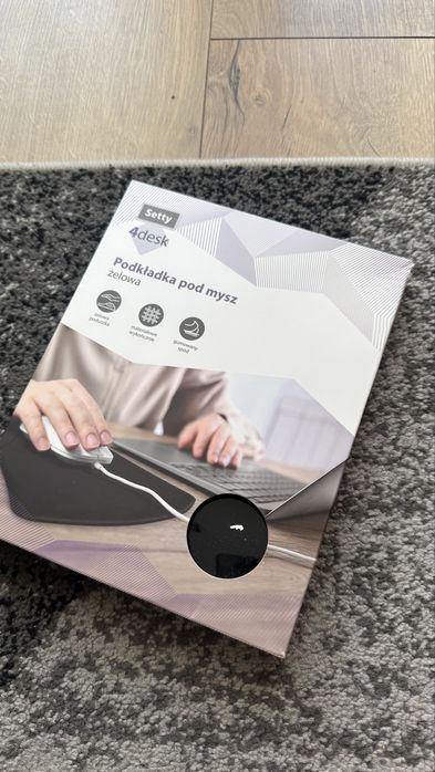Ergonomiczna podkładka pod mysz żelowa Setty 4desk – Nowa / Stan idealny