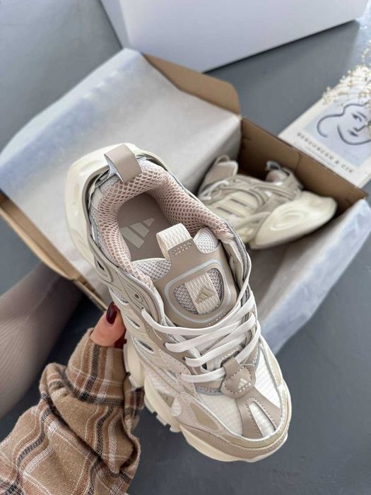 Кроссовки Женские Adidas Vento XLG Runner Deluxe Beige White / Кросівки Жіночі Венто